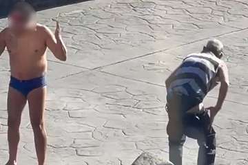  Pelea en Melenara a la vista de todos/TA.